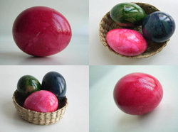 colorful easter eggs