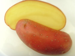 red potatoe halfs